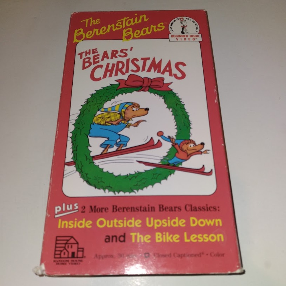 BERENSTAIN BEARS THE BEARS CHRISTMAS (VHS, 1990)TESTED-RARE VINTAGE